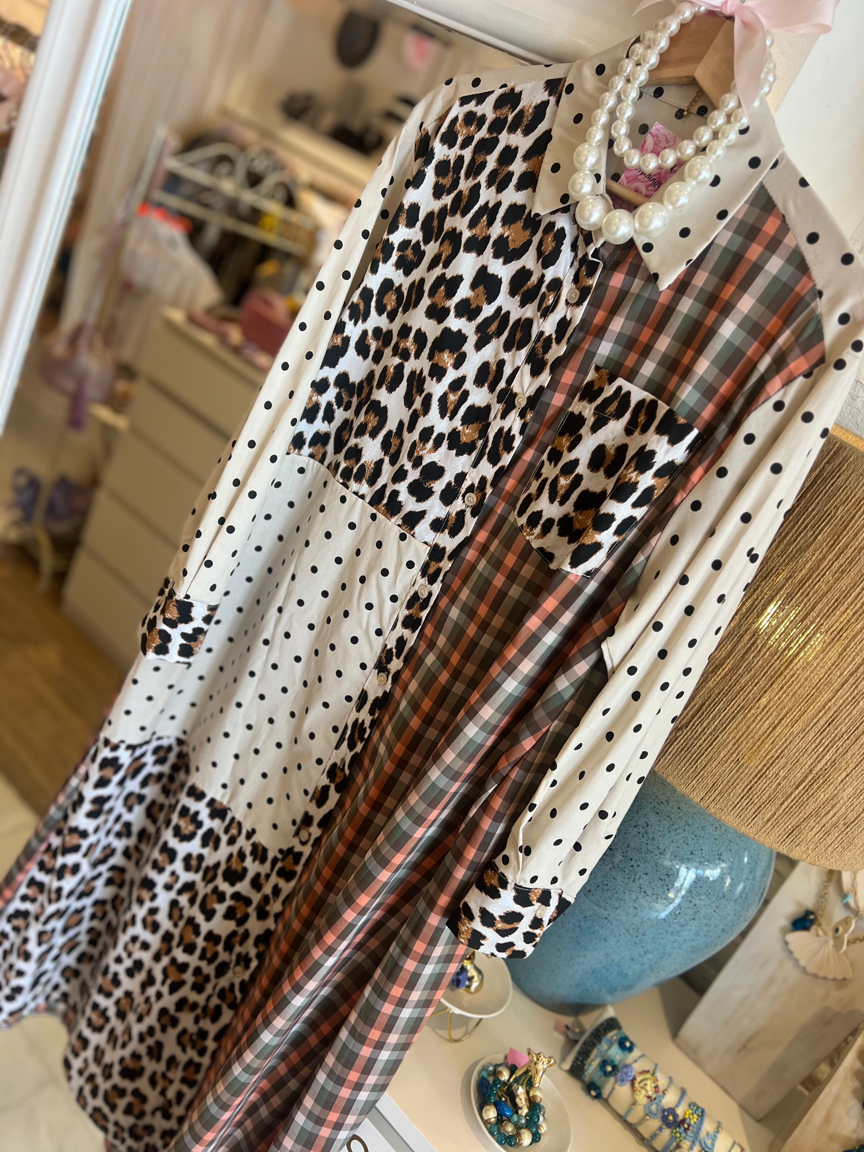 Long Animal Print Dress